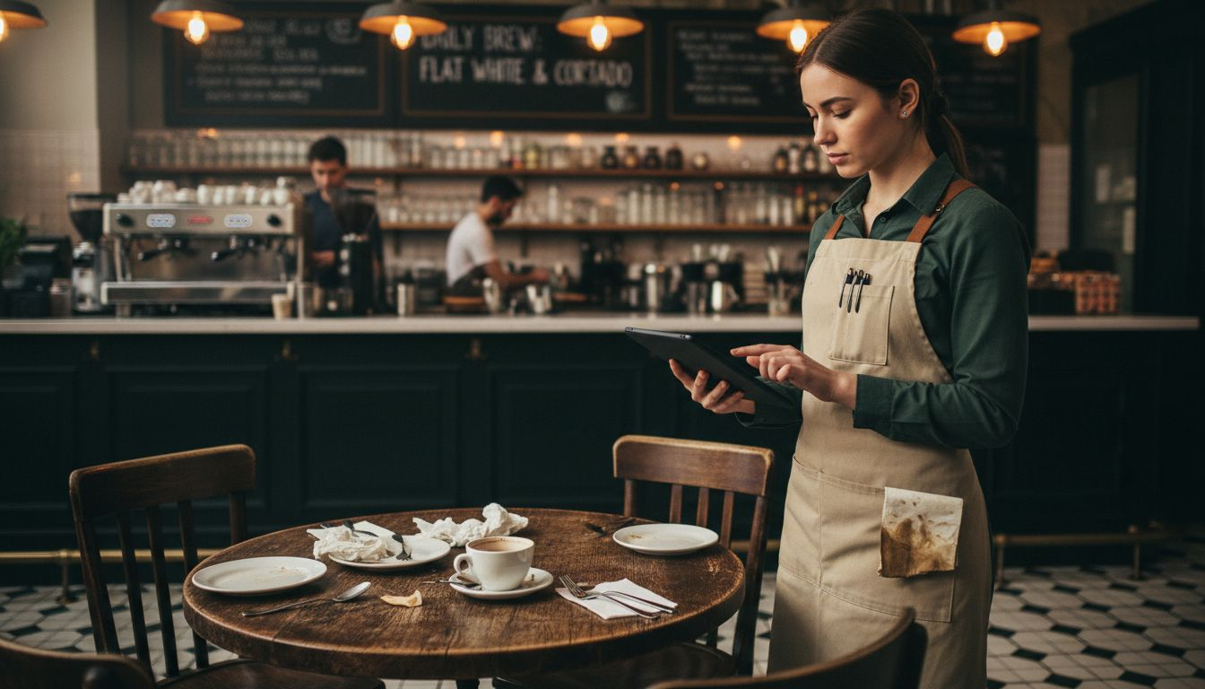 Waitress updates digital reservation system