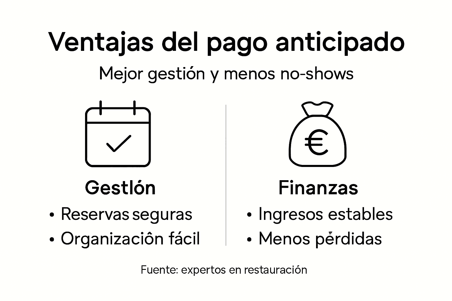 Infografía: Beneficios principales de pagar por adelantado
