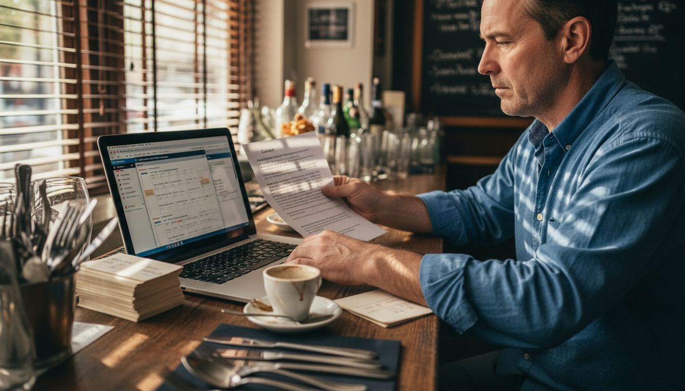 Manager drafting reservation reminder emails