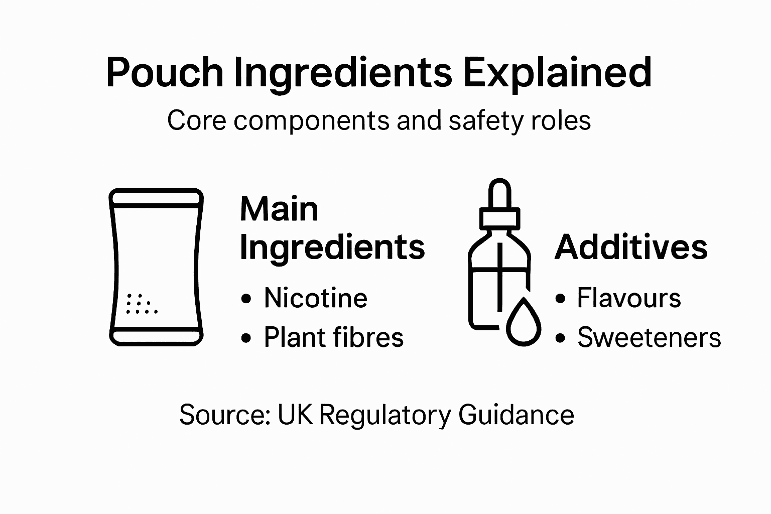 Infographic explaining pouch ingredient categories