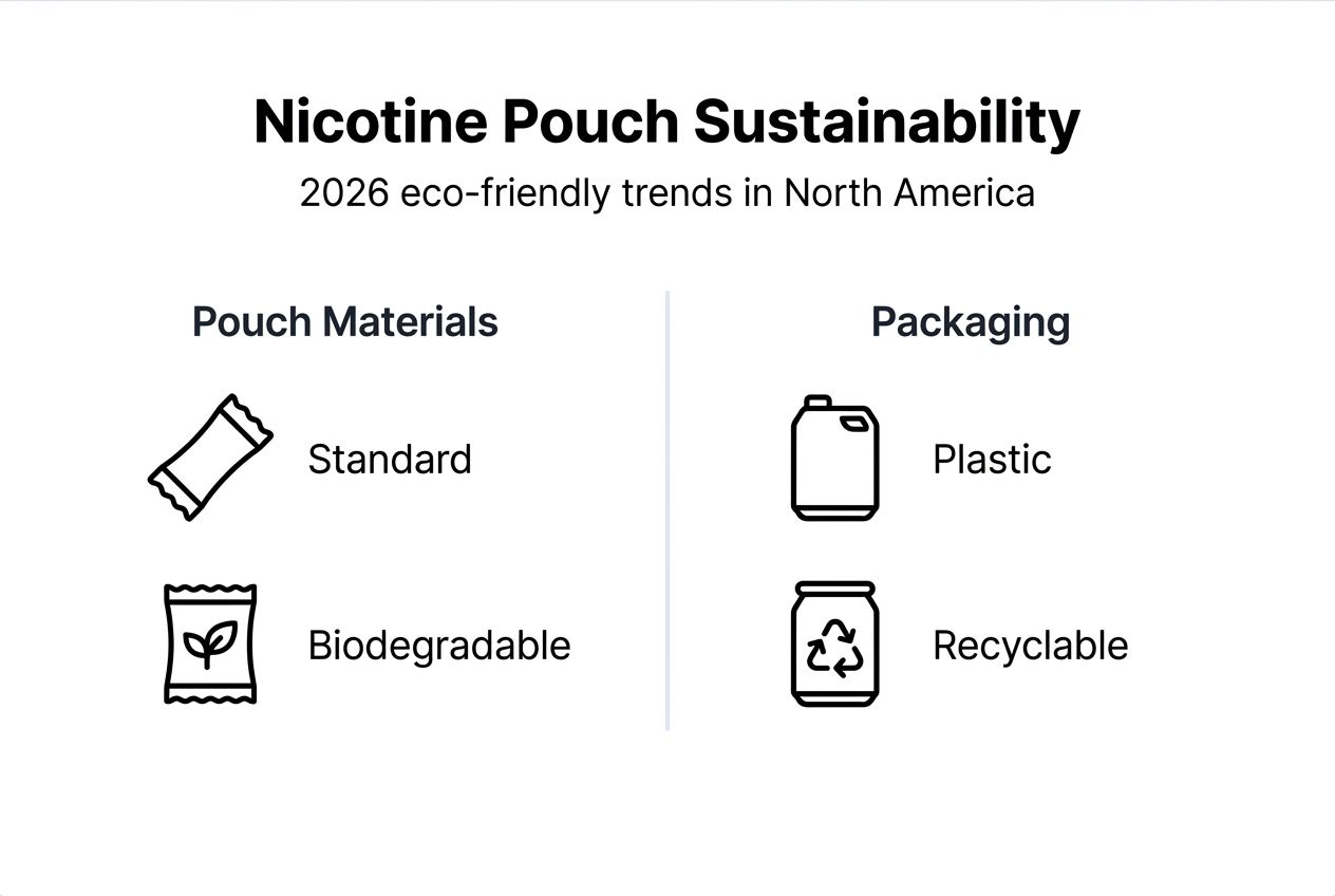 Infographic on eco-friendly nicotine pouch trends