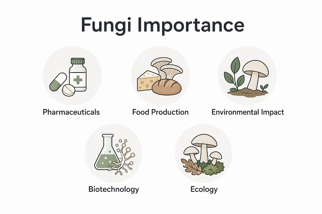 Infographic showing hierarchical importance of fungi