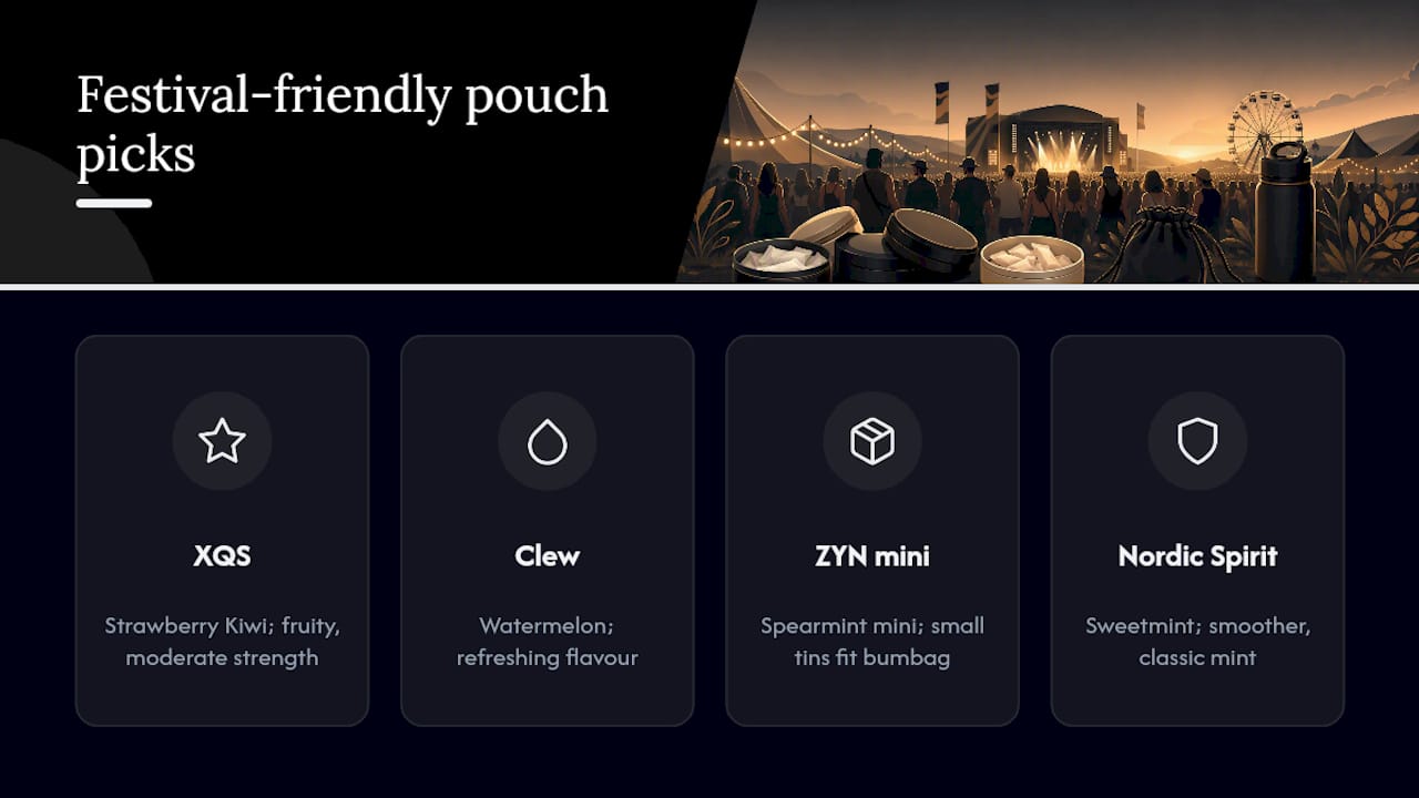Where to buy festival-friendly pouches before you go — overview diagram