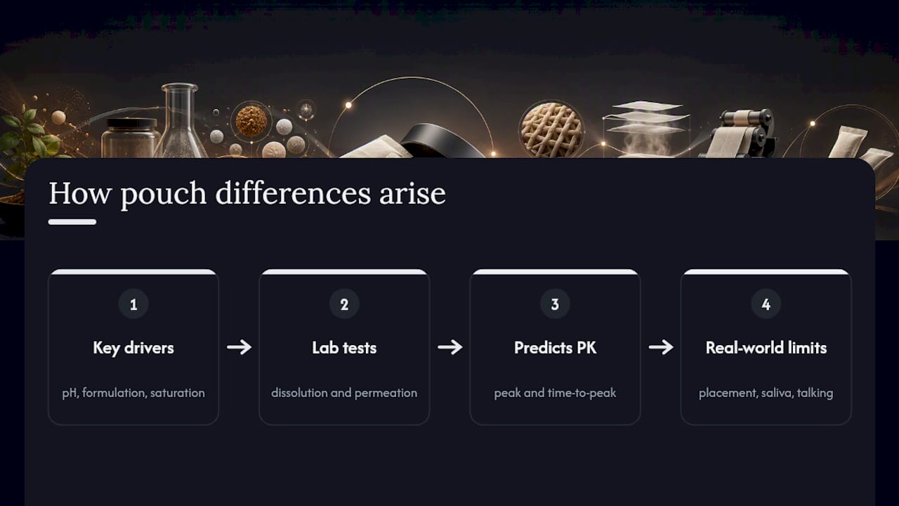 What does the research actually say about why pouches differ? — overview diagram