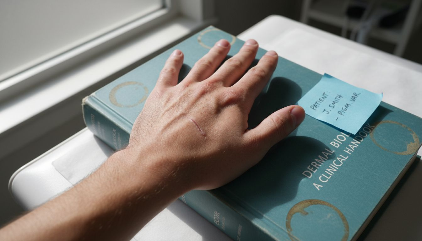 Close-up melanin-rich skin with real features