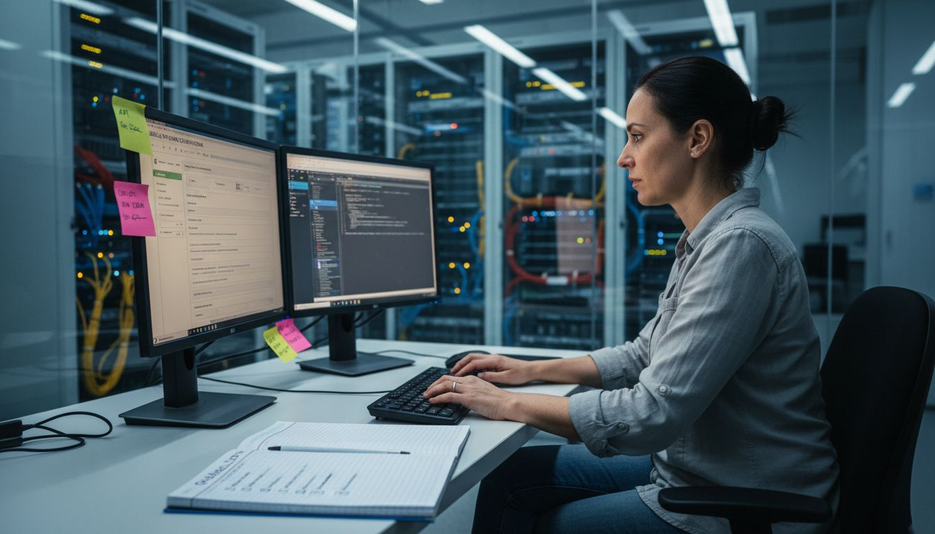 IT specialist setting up MSP billing integration
