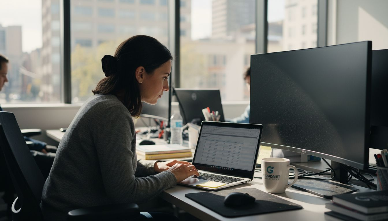 Specialist using cloud billing dashboard