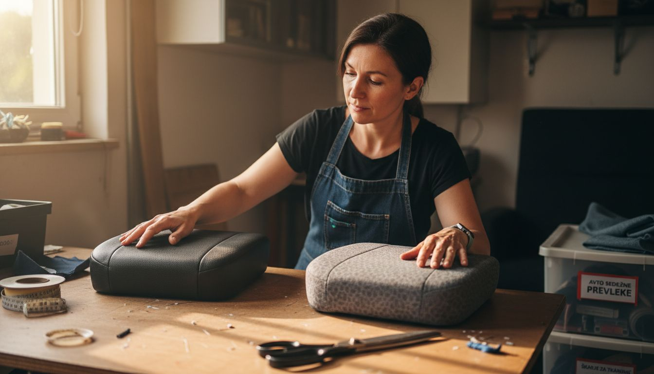 Pregled različnih materialov za avtoprevleke na delovni površini