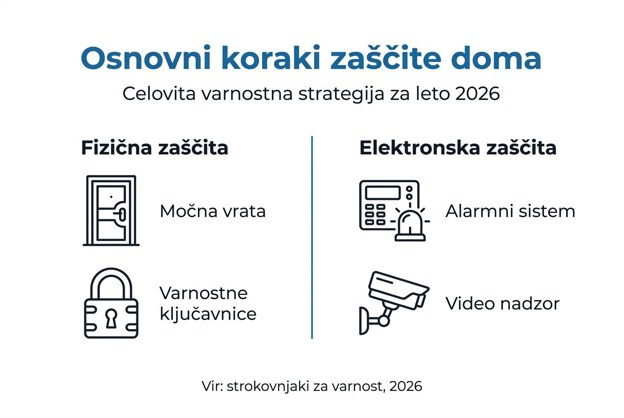 Pregled ključnih korakov za varno in zaščiteno domače okolje