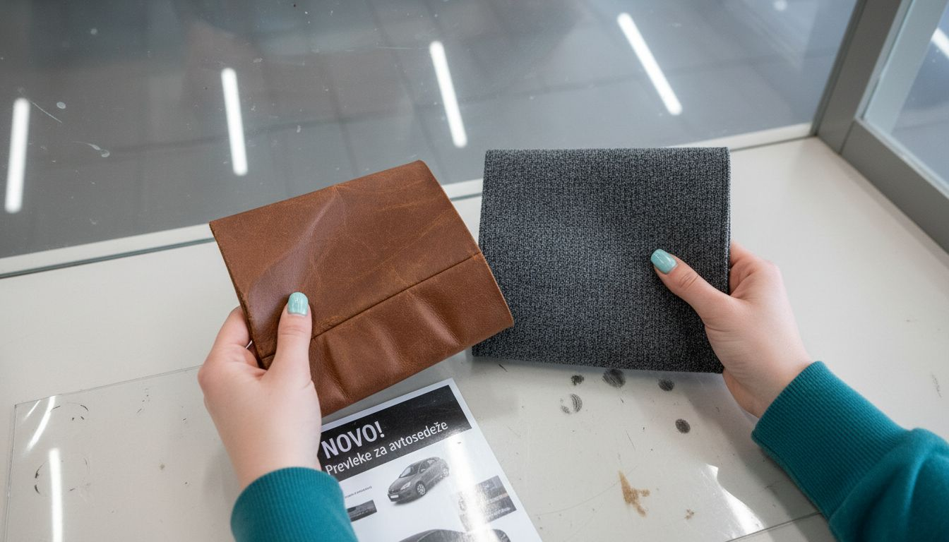 Pregled različnih materialov za avtomobilske prevleke v salonu