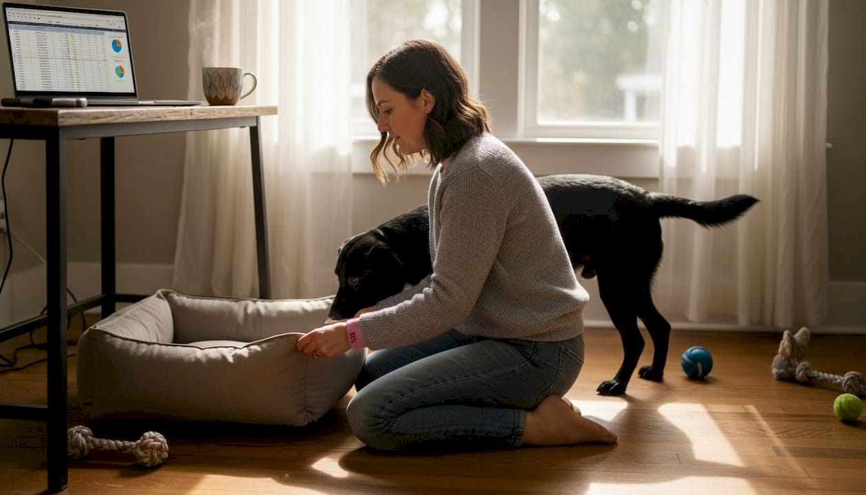 Tehnik na delovni mizi povezuje žice in sestavlja elektronske naprave.