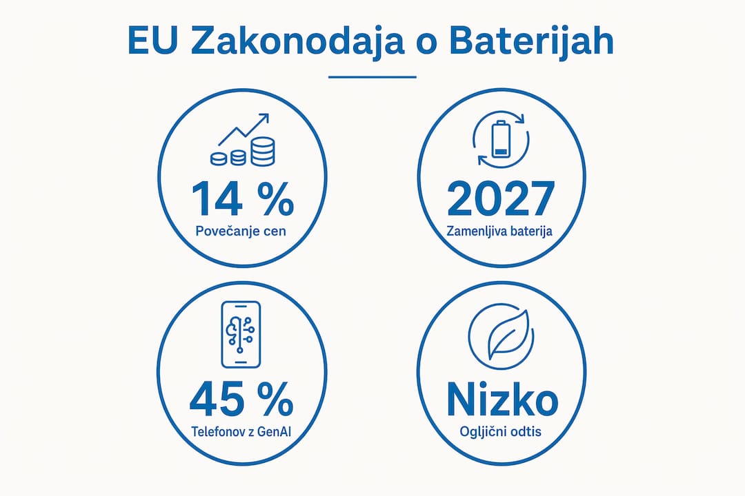 Pregled zakonodaje in najnovejših smernic na področju baterij v EU – infografika