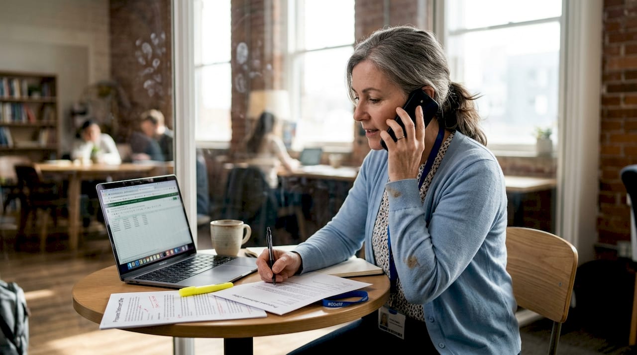 Paralegal on call with insurance company