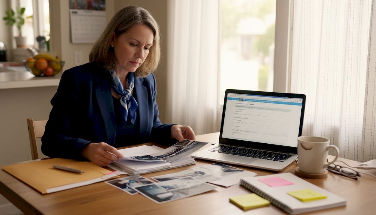 Sorting accident photos and medical documents