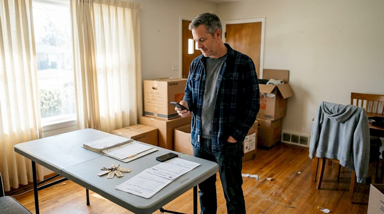 Man using moving command centre table
