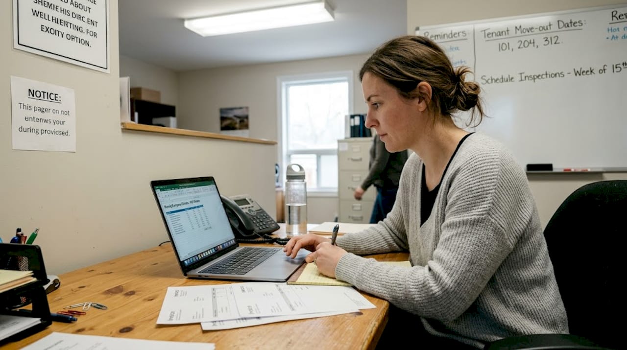 Property manager reviews moving company estimate