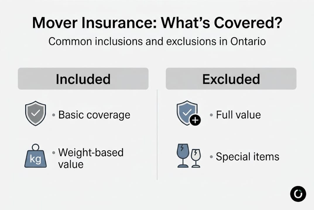 Infographic shows mover insurance coverage