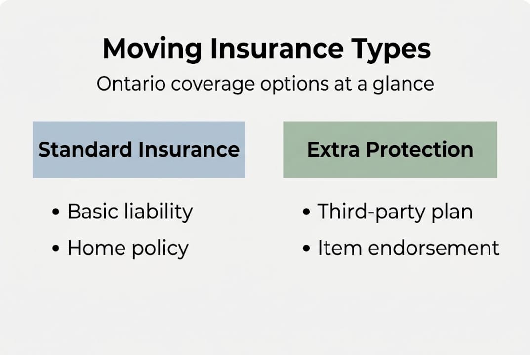 Infographic comparing types of moving insurance