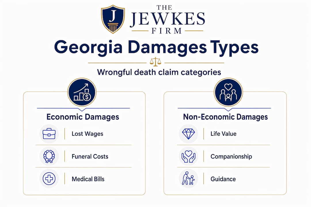 Infographic comparing economic and non-economic damages