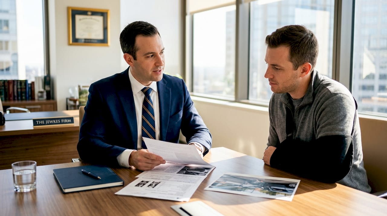Attorney evaluating injury consultation case