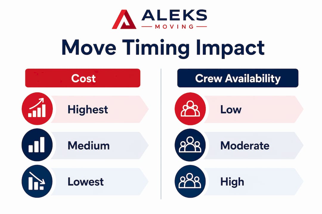 Infographic comparing moving costs and crew availability