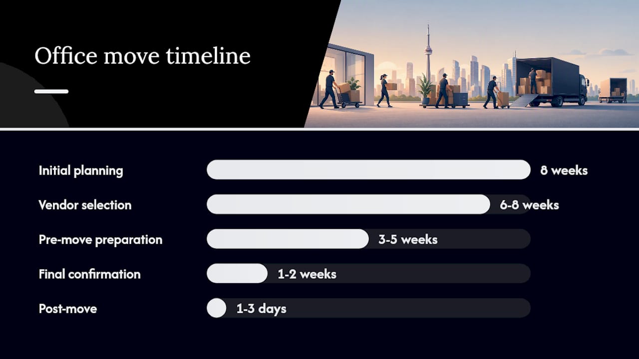 Office move timeline and key actions
