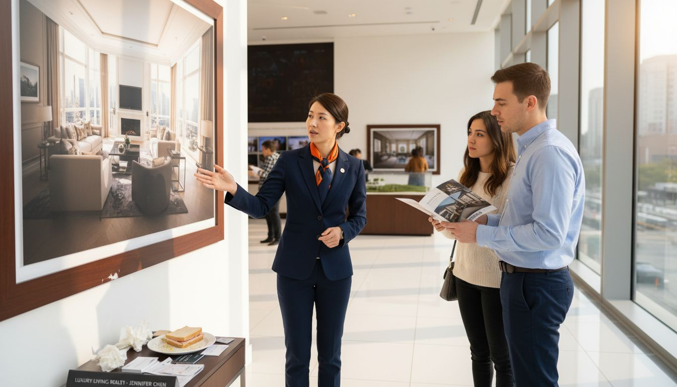 Agent presents static 3D rendering to clients