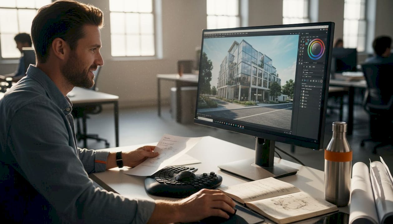 Visualizer refining photorealistic rendering workflow