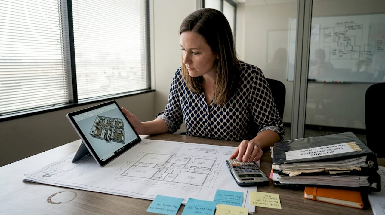 Why 3D Models Are Essential for Builders in 2026 1 Commercial builder comparing 2D and 3D plans