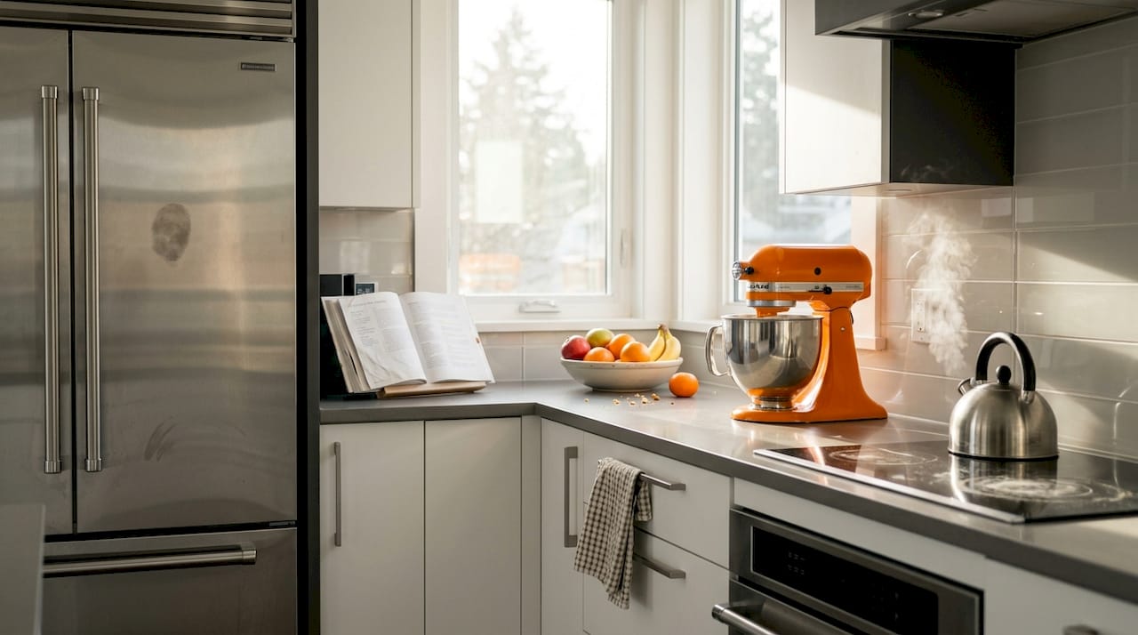 3D rendering trends for 2026: innovations architects must use 1 Realistic 3D kitchen rendering with lived-in details