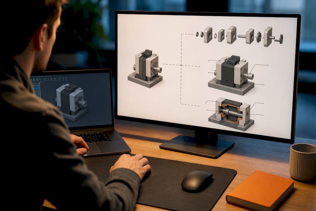 Three visual formats for assembly explanation
