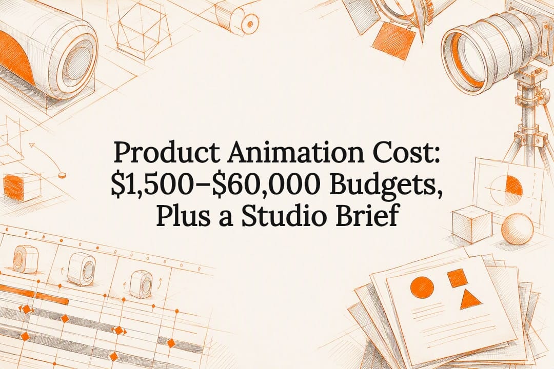 Product Animation Cost: $1,500–$60,000 Budgets, Plus a Studio Brief
