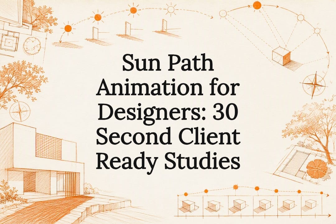 Sun path animation title card illustration