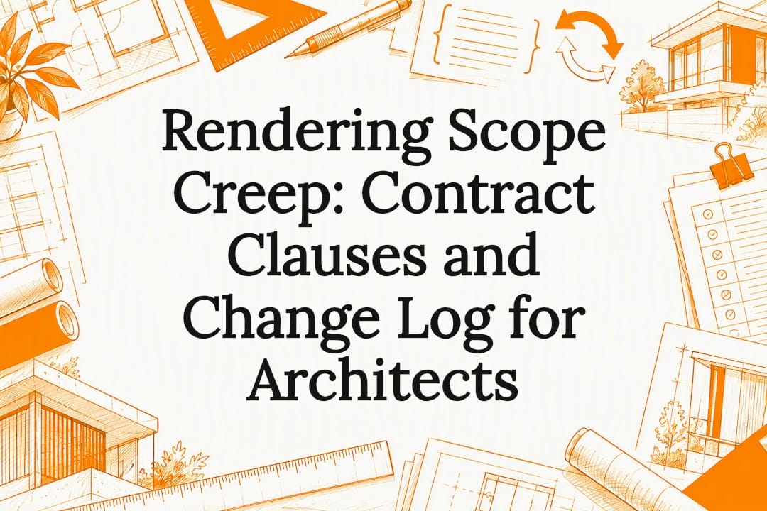 Decorative architectural contract scope illustration