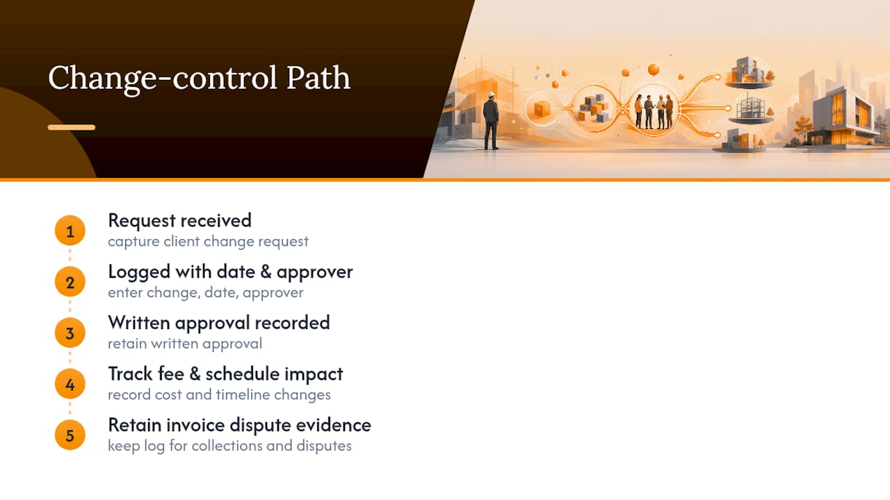Change request documentation workflow diagram