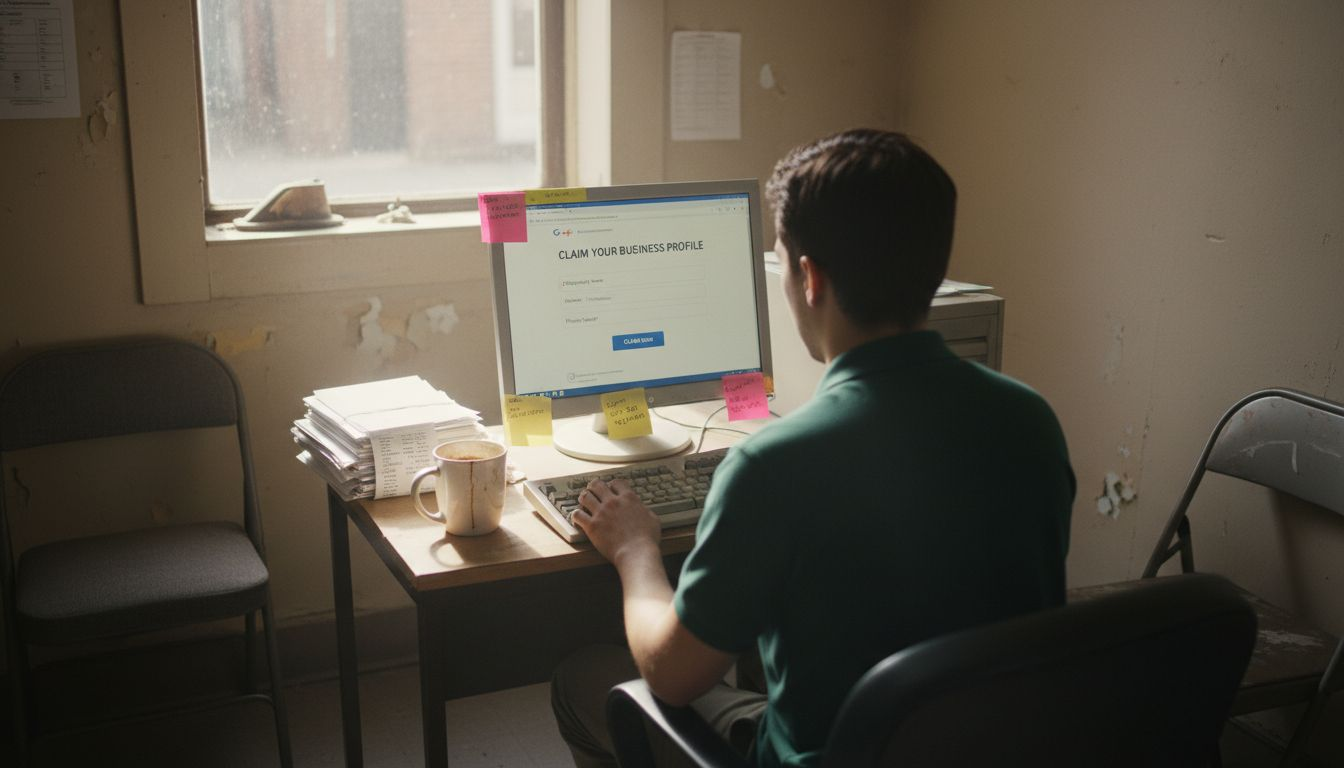 Manager claiming Google Business Profile online