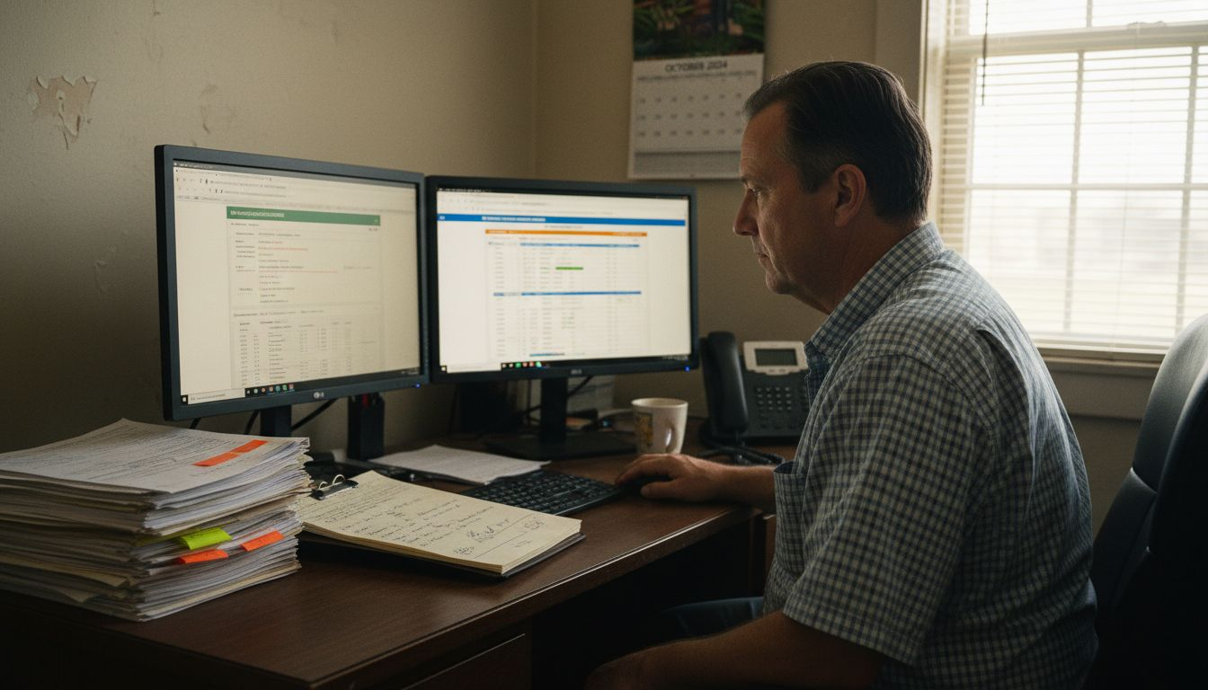 Worker auditing dispensary directory listings