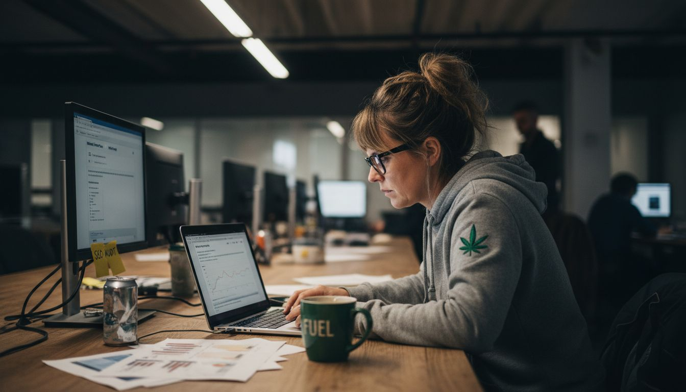 IT specialist running website SEO audit