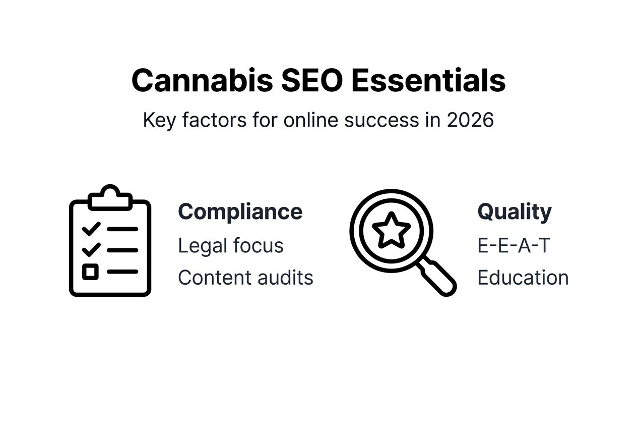 Infographic cannabis SEO content essentials