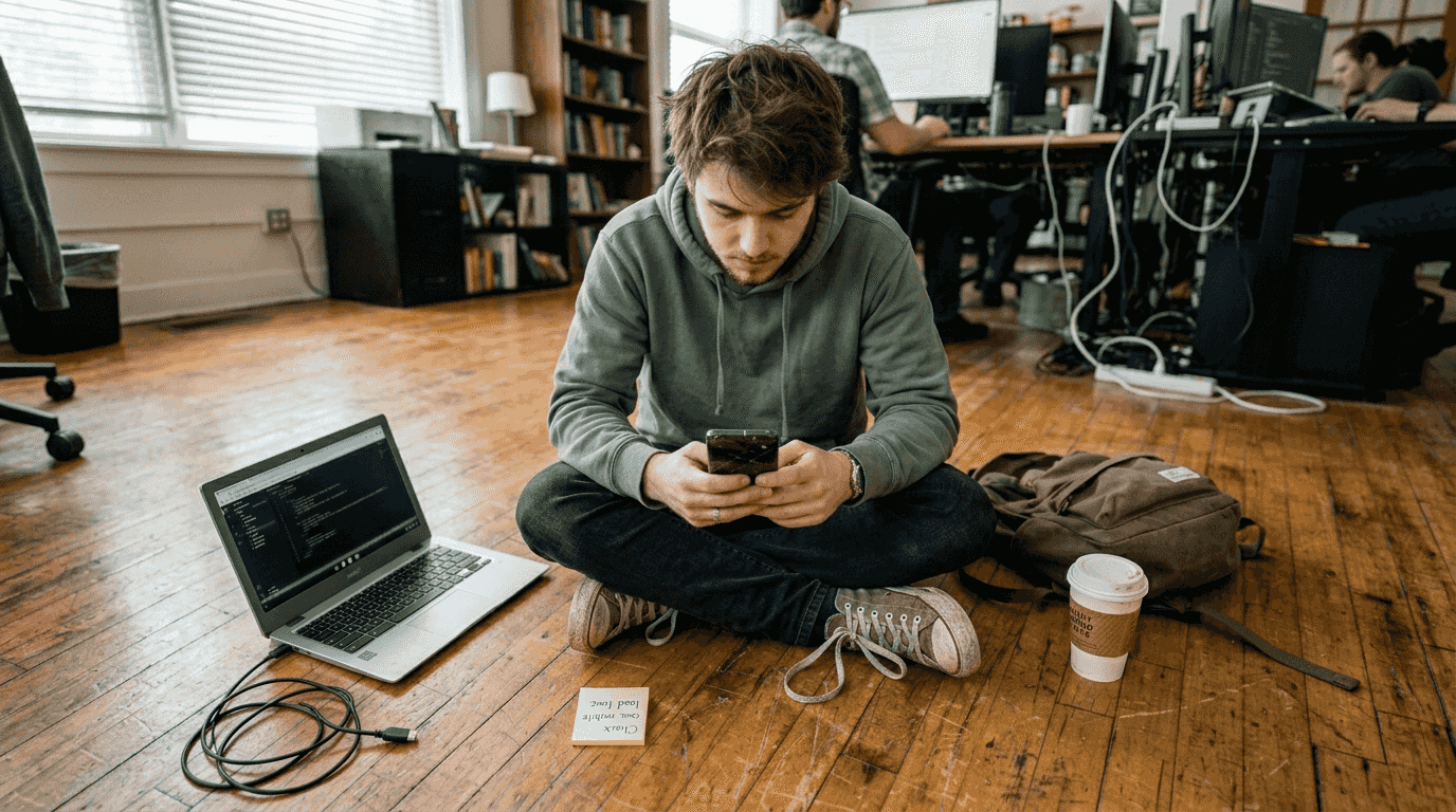 Web developer tests cannabis site on mobile