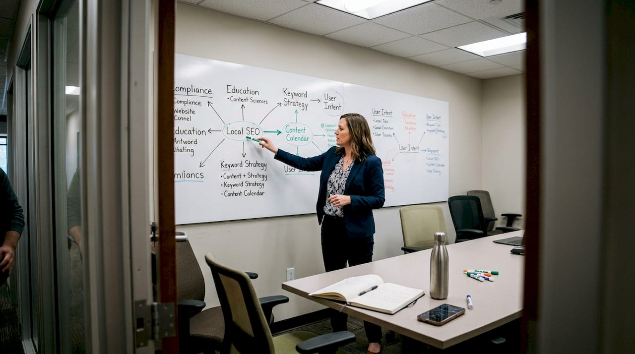 Content manager mapping out cannabis content hub