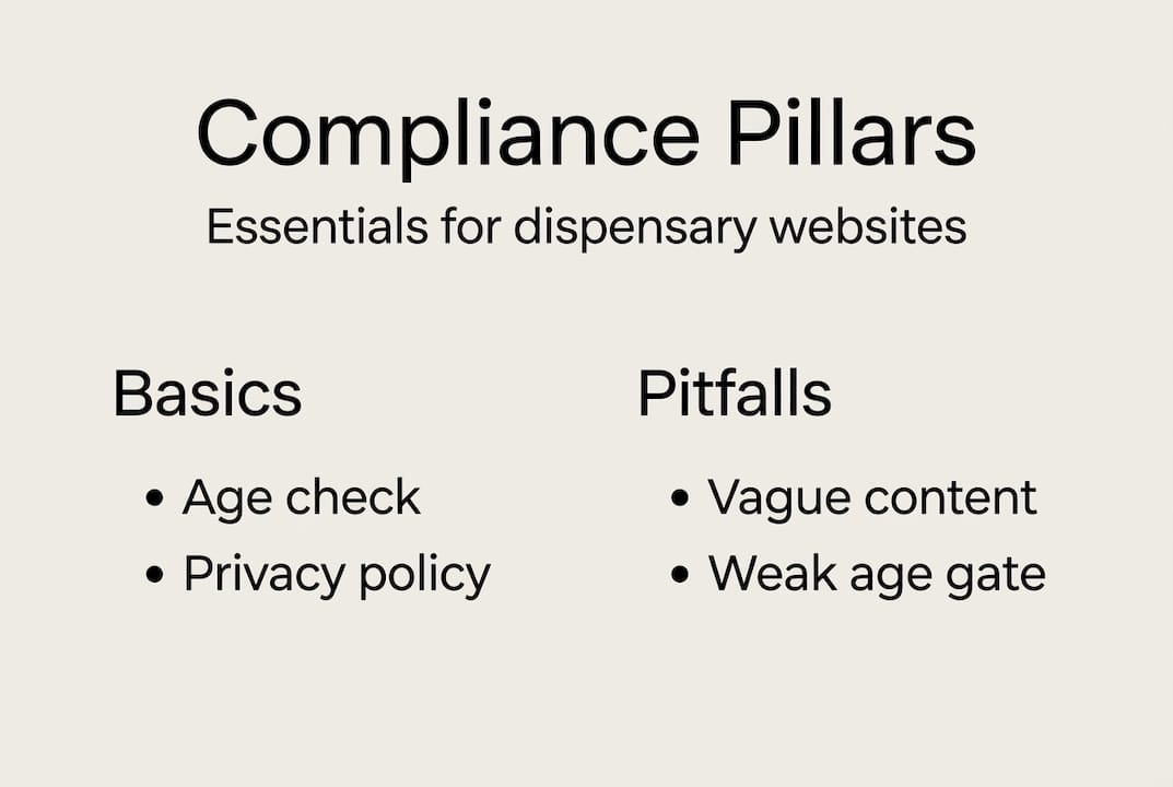 Infographic shows pillars and pitfalls of compliance