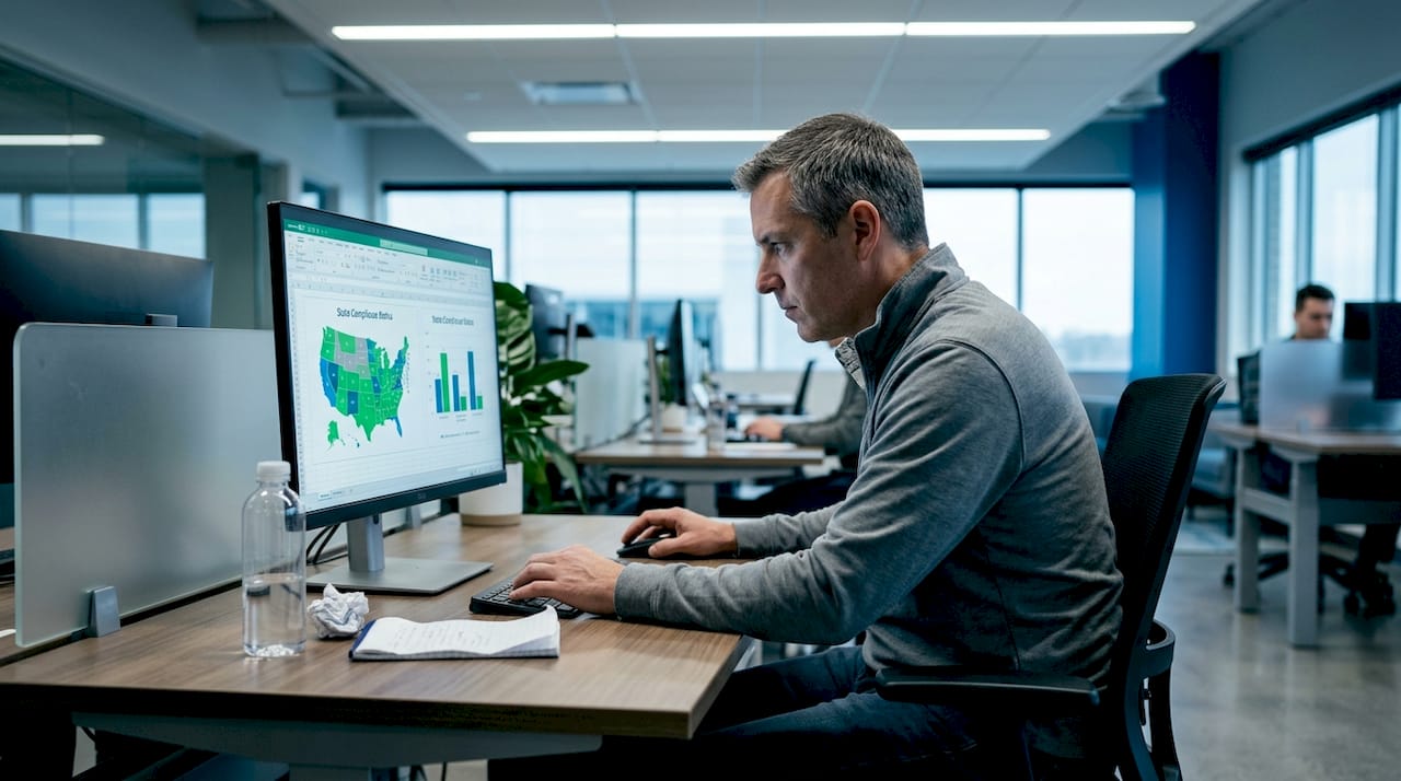 Manager checking state campaign compliance