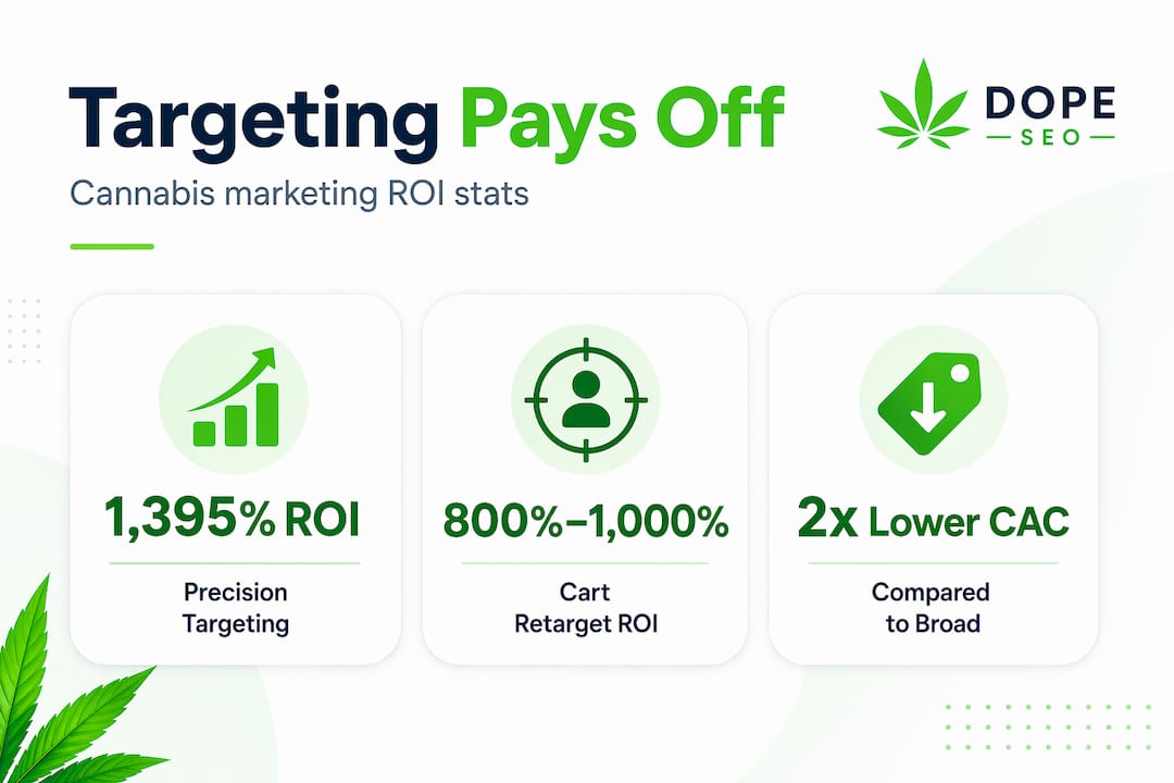 Infographic: cannabis targeting campaign ROI statistics