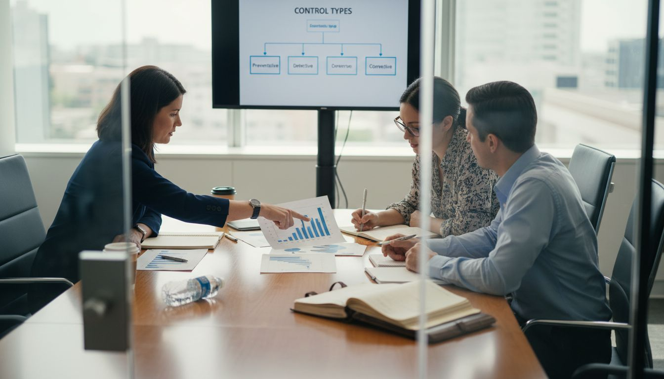 Bank team discussing control strategies