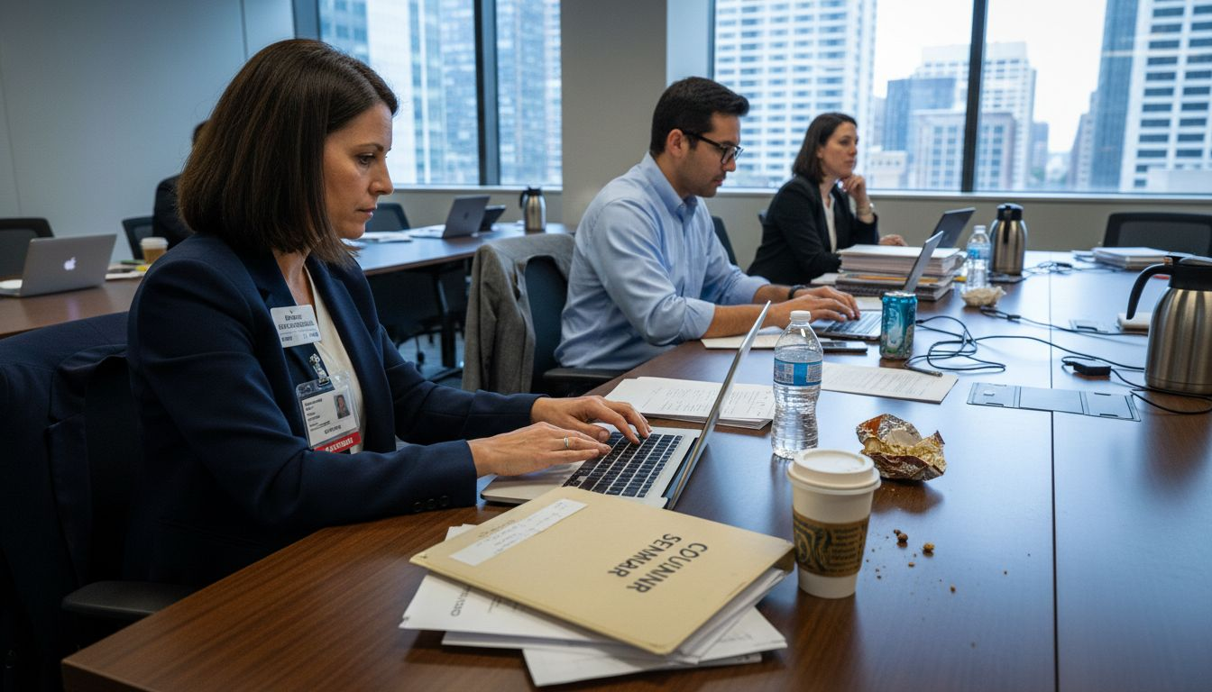 Auditors attending continuing education seminar session