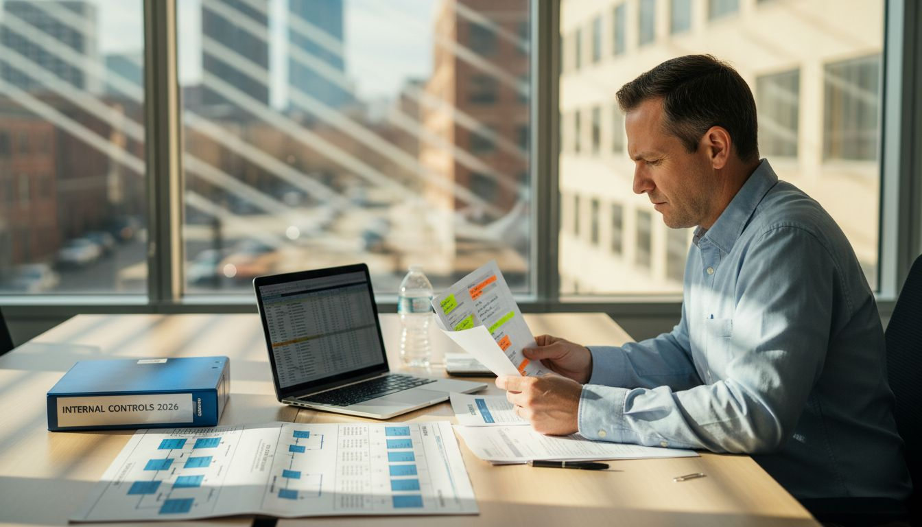 Compliance officer working with control documentation
