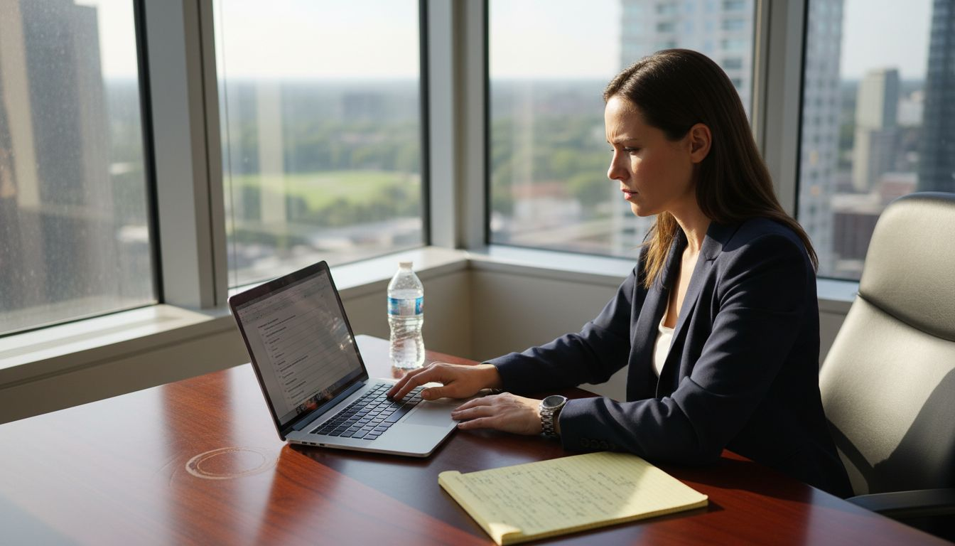 Audit professional reviewing compliance checklist