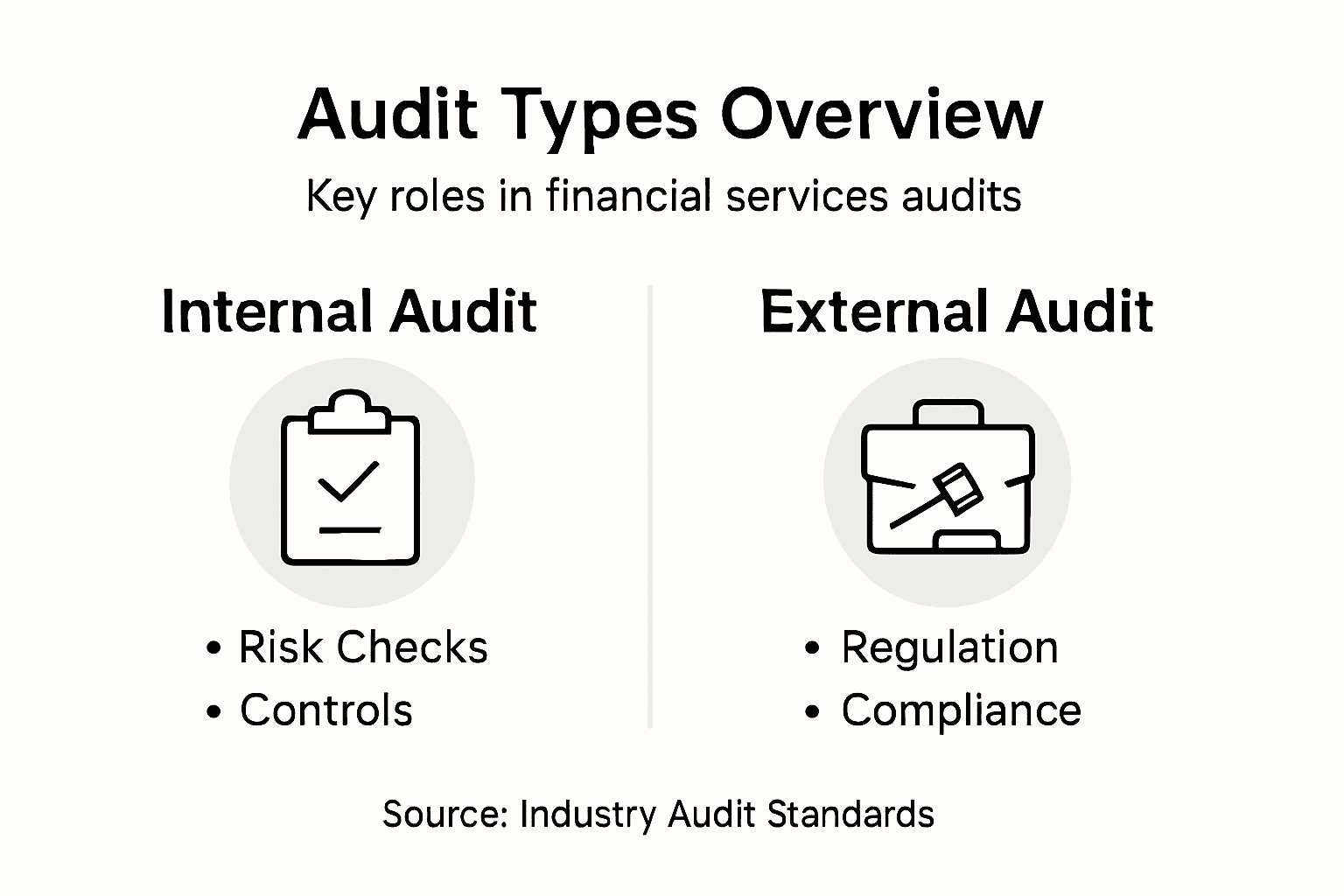 Infographic of audit types and roles