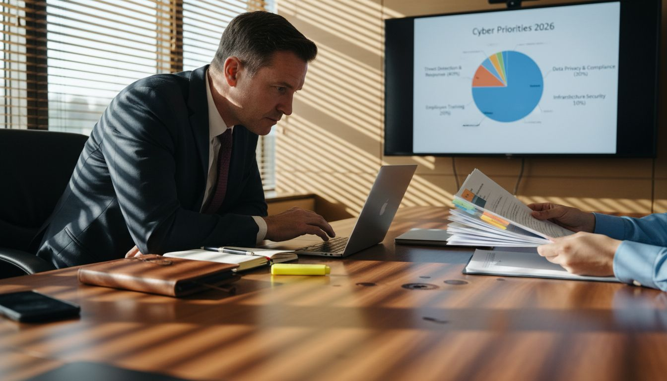 Audit committee discussing cybersecurity priorities